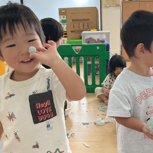 トイレットペーパーの紙粘土作り✨